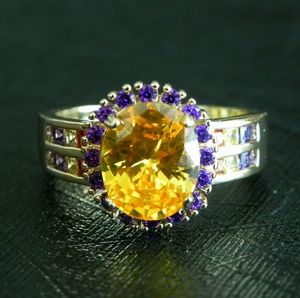 1.88ct. Oval Yellow Citrine Ring